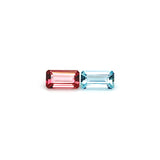 5.83 Carat Tourmaline And Aquamarine Reverse Pair Perfect For Jewelry (MX056)