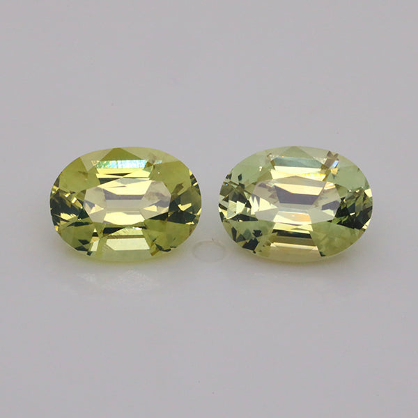 4.15 CARATS GREENISH YELLOW COLOR CHRYSOBERYL PAIR (CB002)