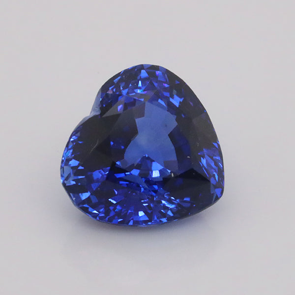 3.06 Carat Royal Blue Heart Shape Sapphire (SA035).