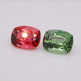 12.63 Carat Pink & Apple Green Colour Tourmaline Pair (TR213)