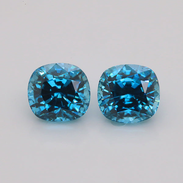 8.57 Carat Blue Zircon Pair (ZN014)