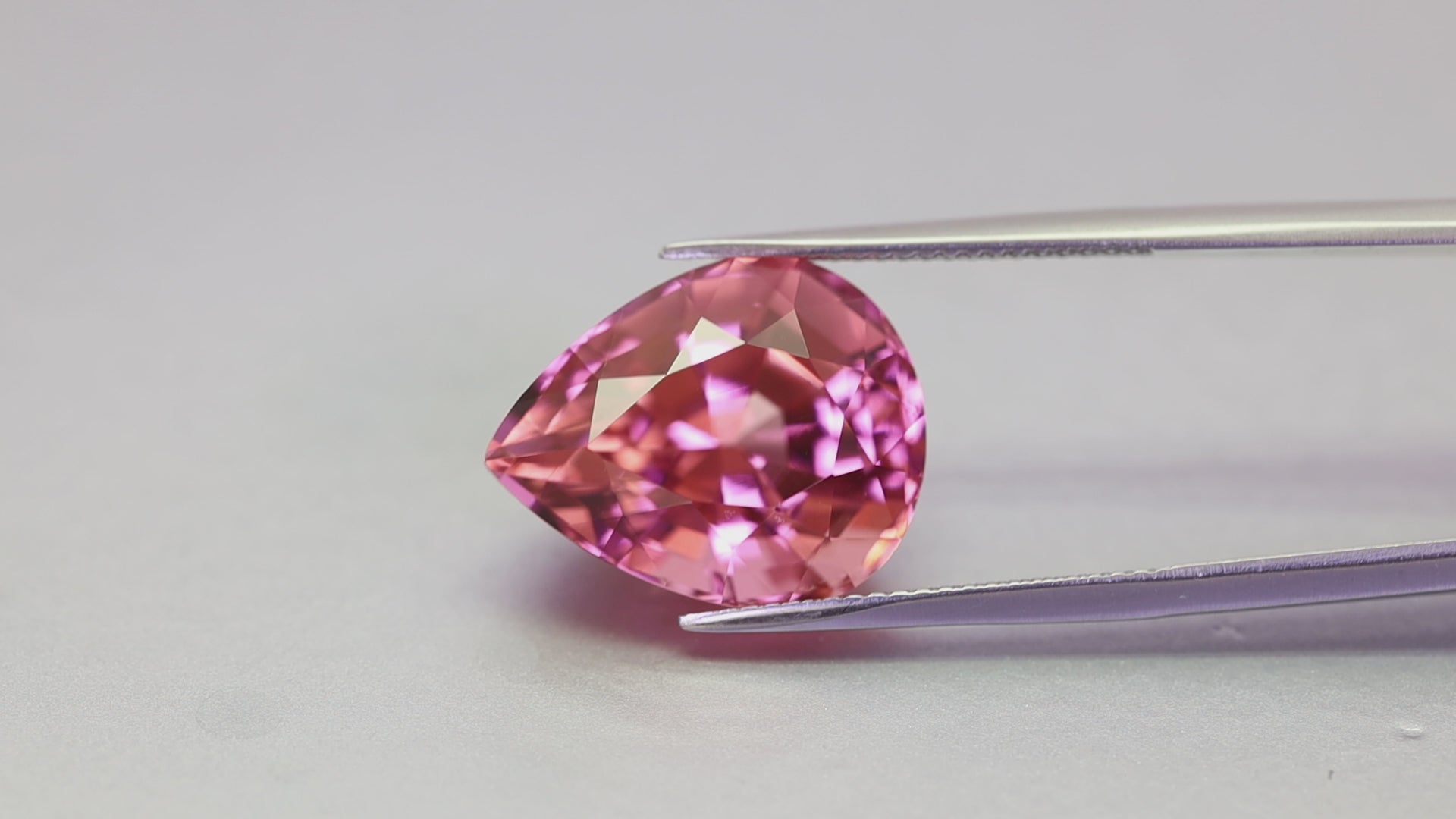 12.54 Carats Rich Pink Pear Shape Tourmaline (TR250)