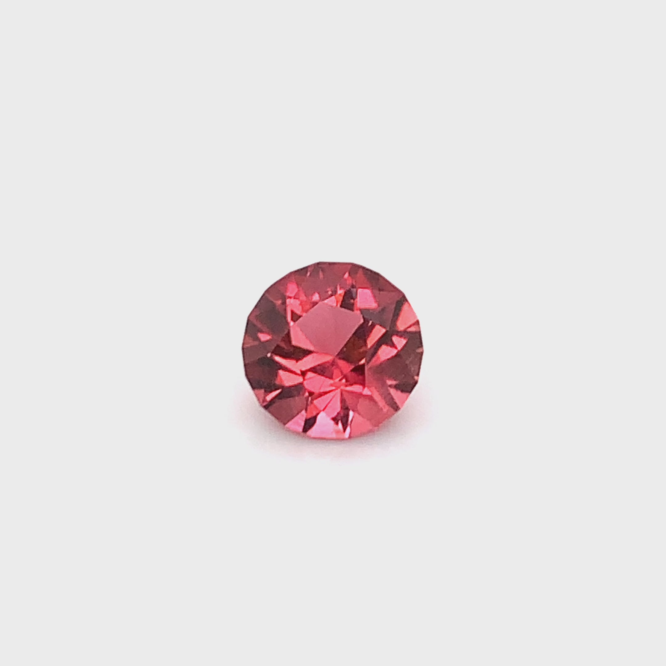 7.60 CARAT ROUND BRILLIANT CUT REDISH PINK TOURMALINE  (TR137)