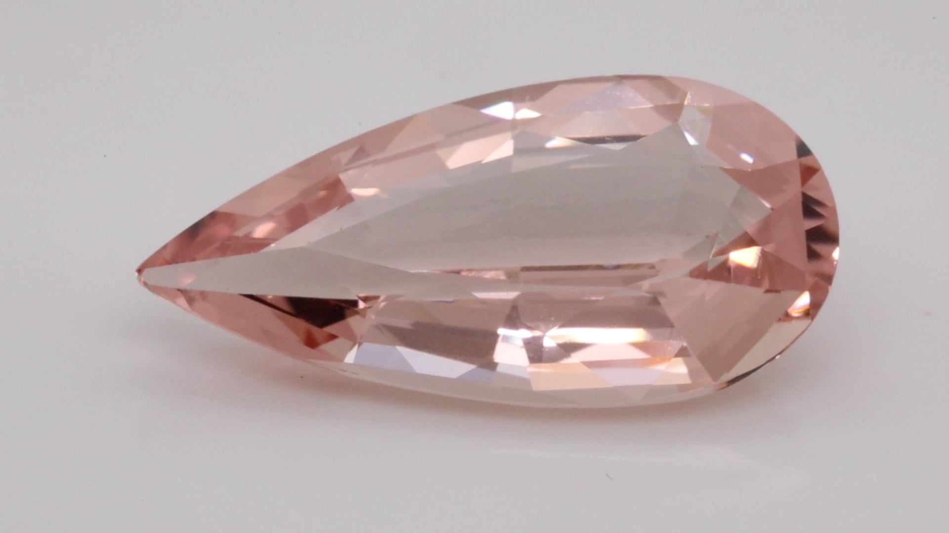 24.30 Carats Pear Shape  Blossom Pink Morganite (MO149)