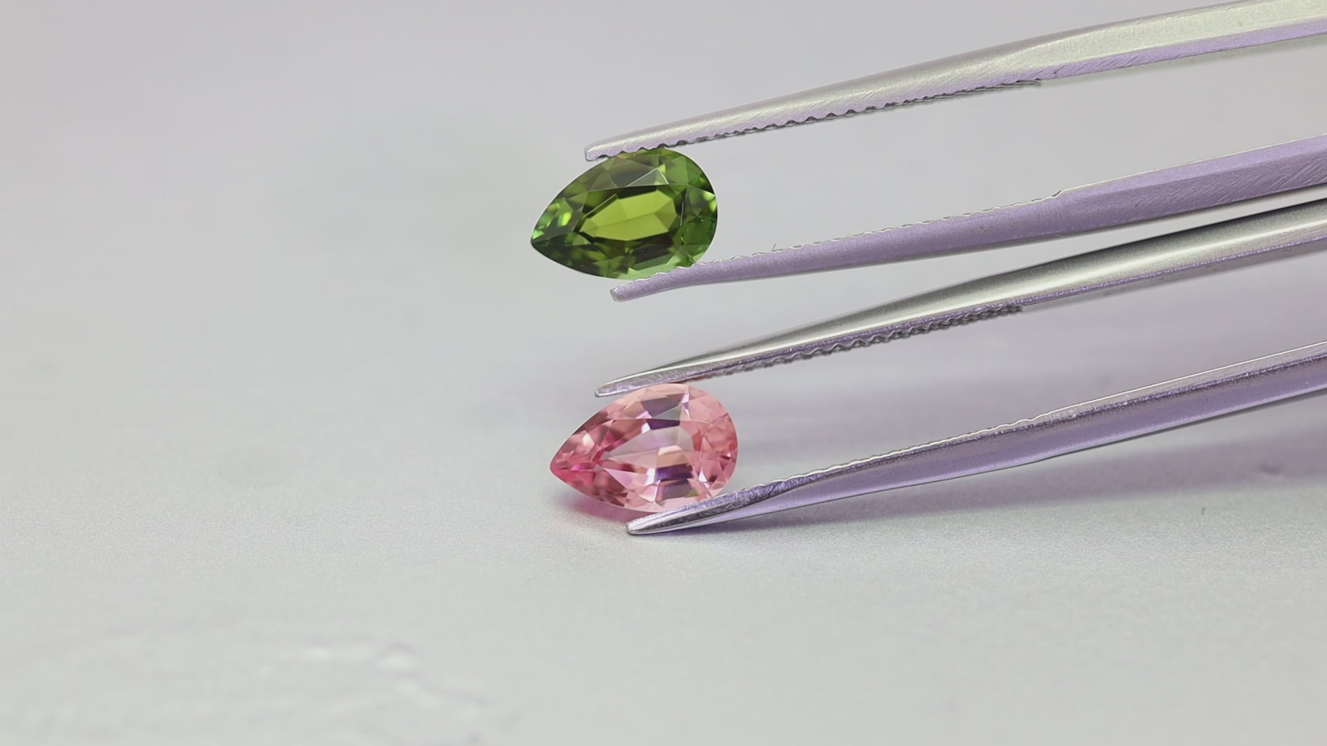 2.00 Carats Pink & Green Tourmaline Reverse Pair (TR282)