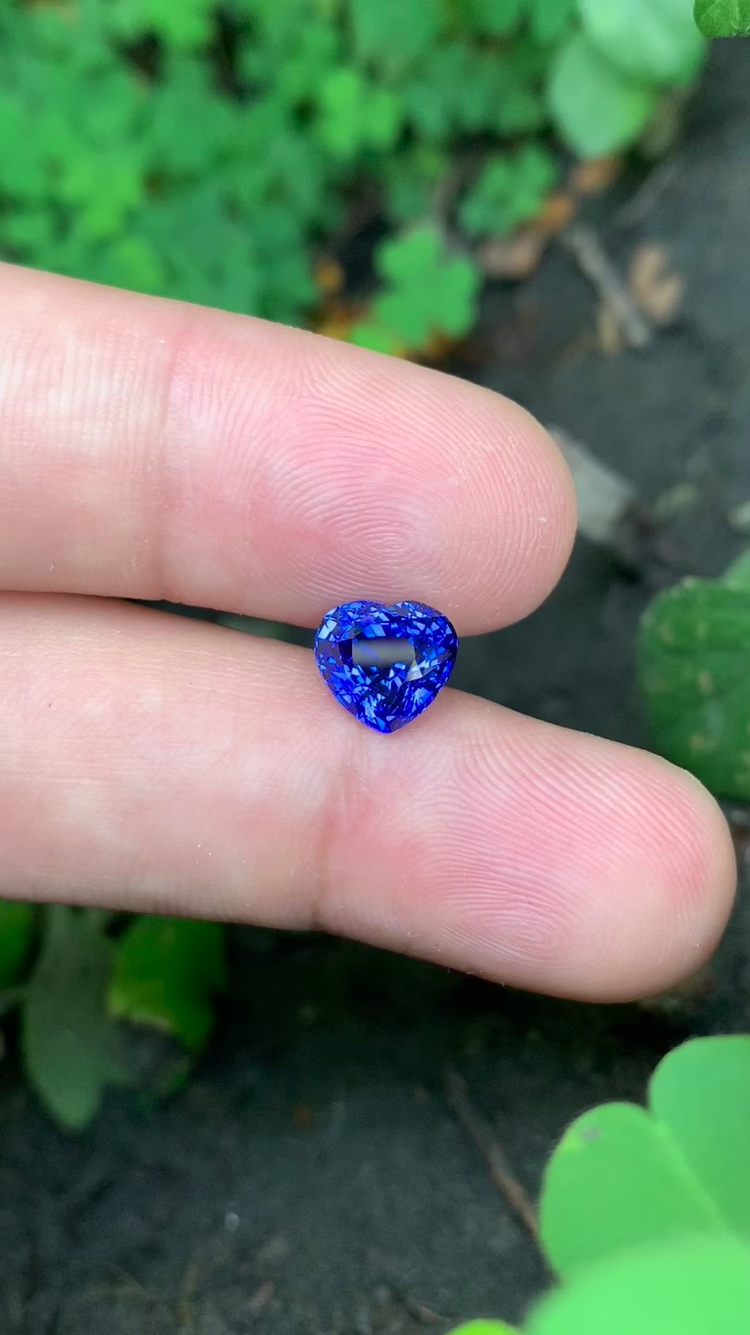 3.06 Carat Royal Blue Heart Shape Sapphire (SA035).