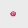 NO HEAT VIVID PINKISH RED RUBY OVAL CUT GEMSTONE (RY008)