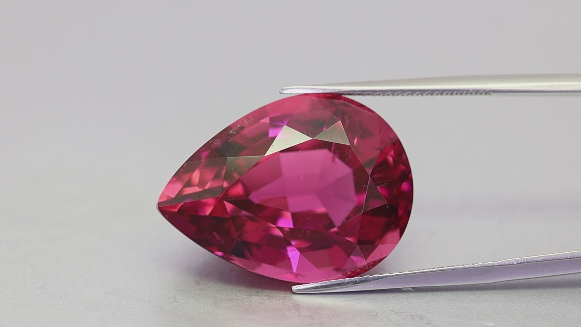 23.24 Carats Crimson Pink Pear Shape Tourmaline (TR248)