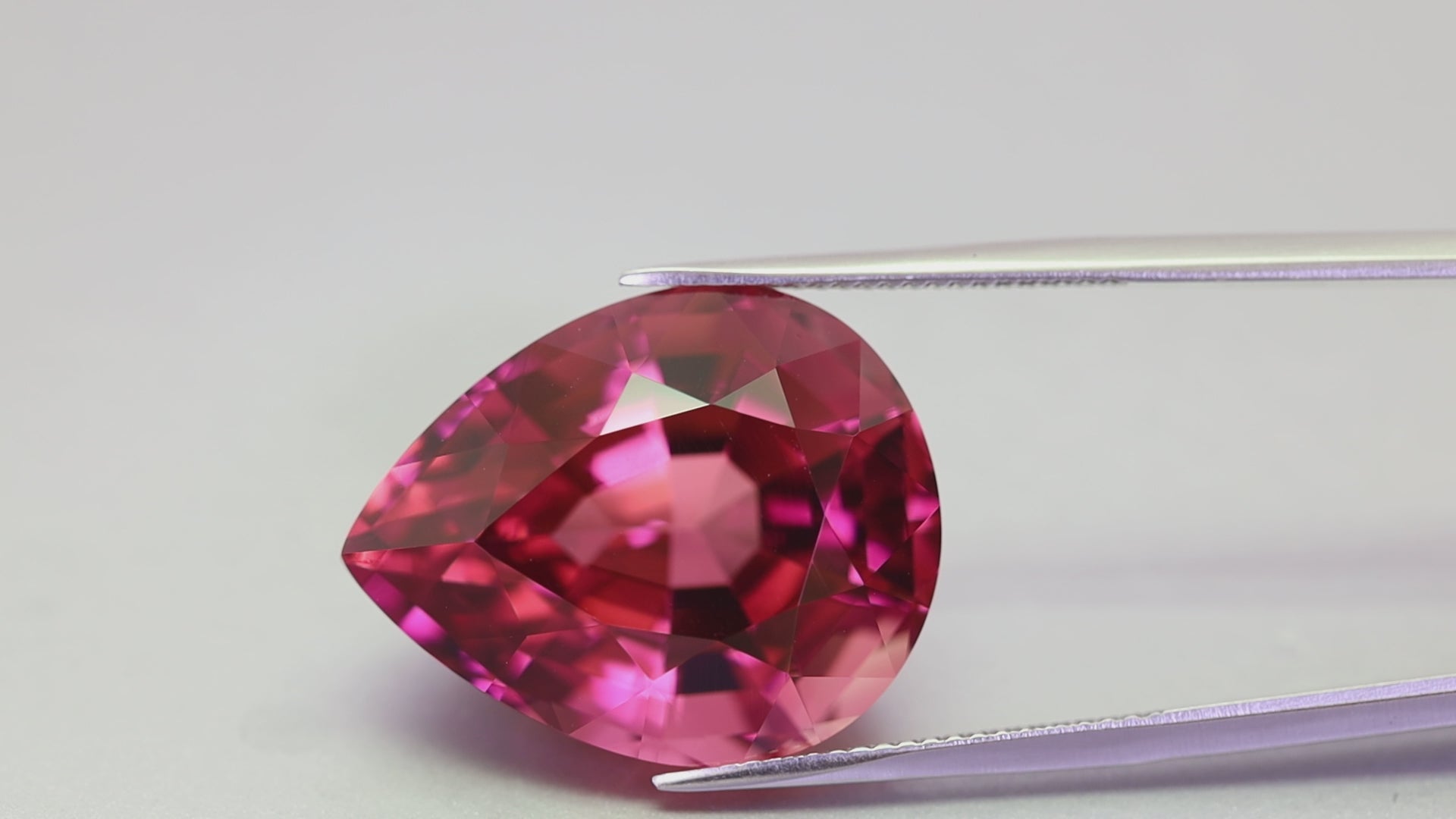 27.21 Carats Crimson Pink Pear Shape Tourmaline (TR249)