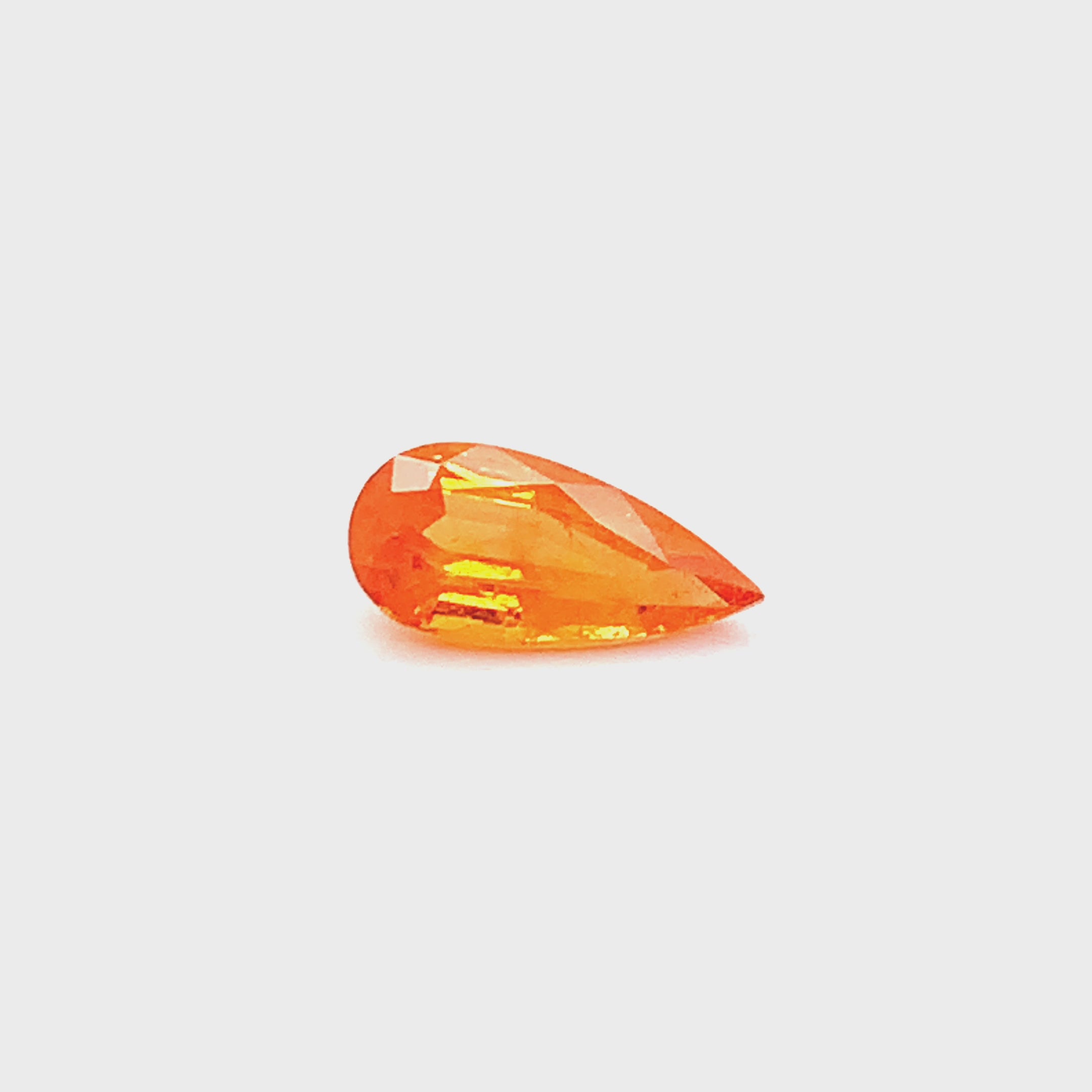 8.76 Carat Pear Shape Orange Fanta Spessartite (SG062)