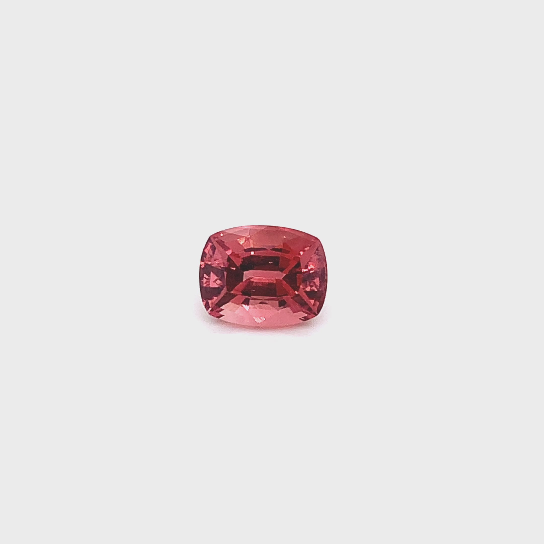 9.83CARATS RICH PINK/RED TOURMALINE CUSHION CUT GEMSTONE (TR180)