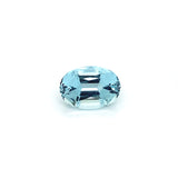 9.71CTS BABY BLUE AQUAMARINE OVAL GERMAN STEP CUT GEMSTONE (AQ138)