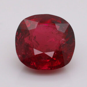 RED PINK SQUARE CUSHION SHAPE RUBELLITE 18.03 CTS (RL047)