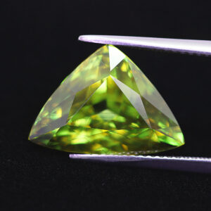 9.51 Carats Trillion Shape Green Sphene (SP010)
