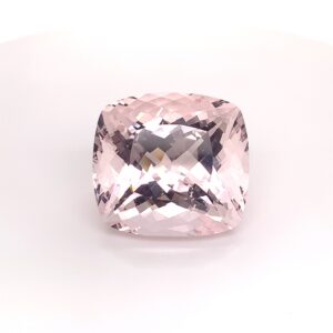 91.61CTS JUMBO! PINK MORGANITE SQUARE CUSHION SHAPE GEMSTONE (MO015)